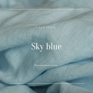 Linen Fabric - Sky Blue