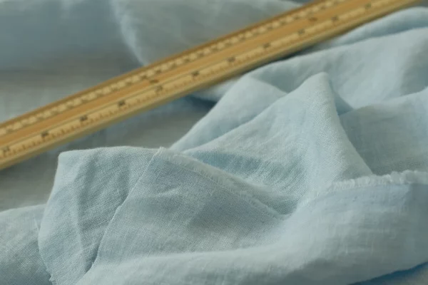Linen Fabric - Sky Blue - Image 4