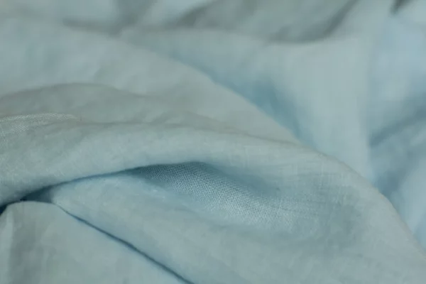 Linen Fabric - Sky Blue - Image 6