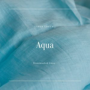 Linen Fabric - Aqua