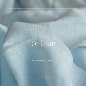 Linen Fabric - Ice Blue
